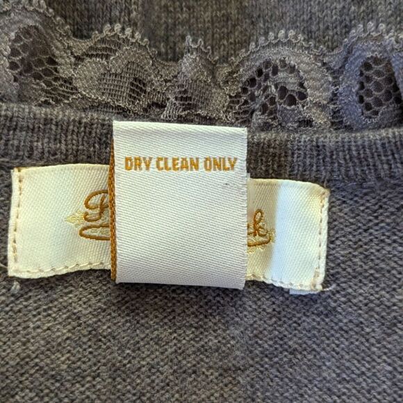 Peck & Peck Cashmere Wool Cardigan S Whimsigoth Witchy Old Money Countryside - Picture 8 of 8